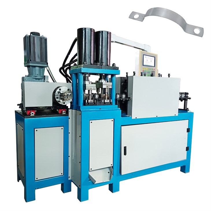 Meaisín Lúbthachta Stráice Píopa Comhréidh CNC Le Poill Punching